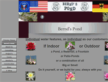 Tablet Screenshot of bernds-pond.com